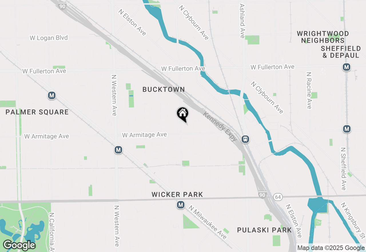 Map of 2029 N Damen Avenue #CH, Chicago, IL 60647