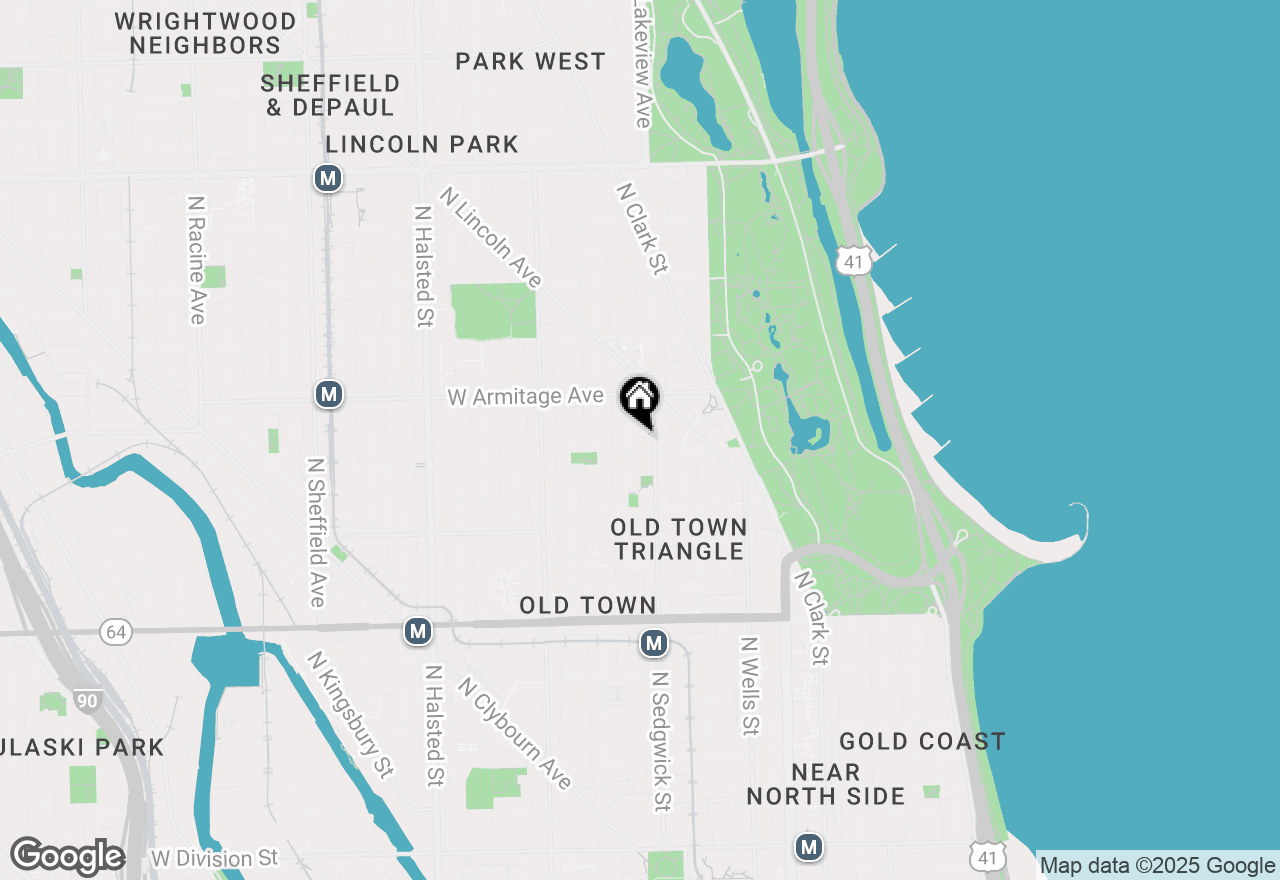 Map of (Address confidential), Chicago, Illinois 60614