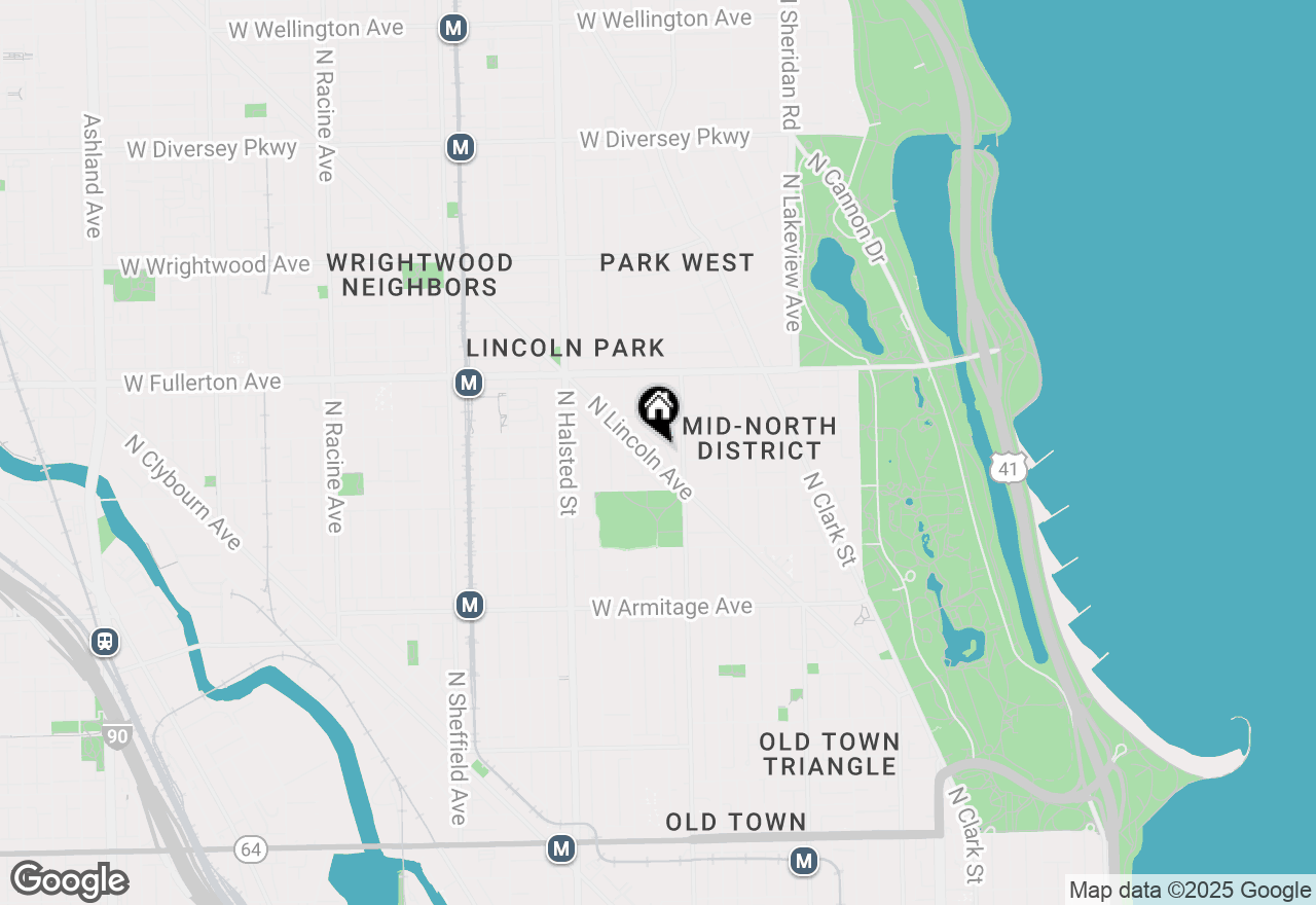 Map of 2237 N Lincoln Avenue #2A, Chicago, IL 60614