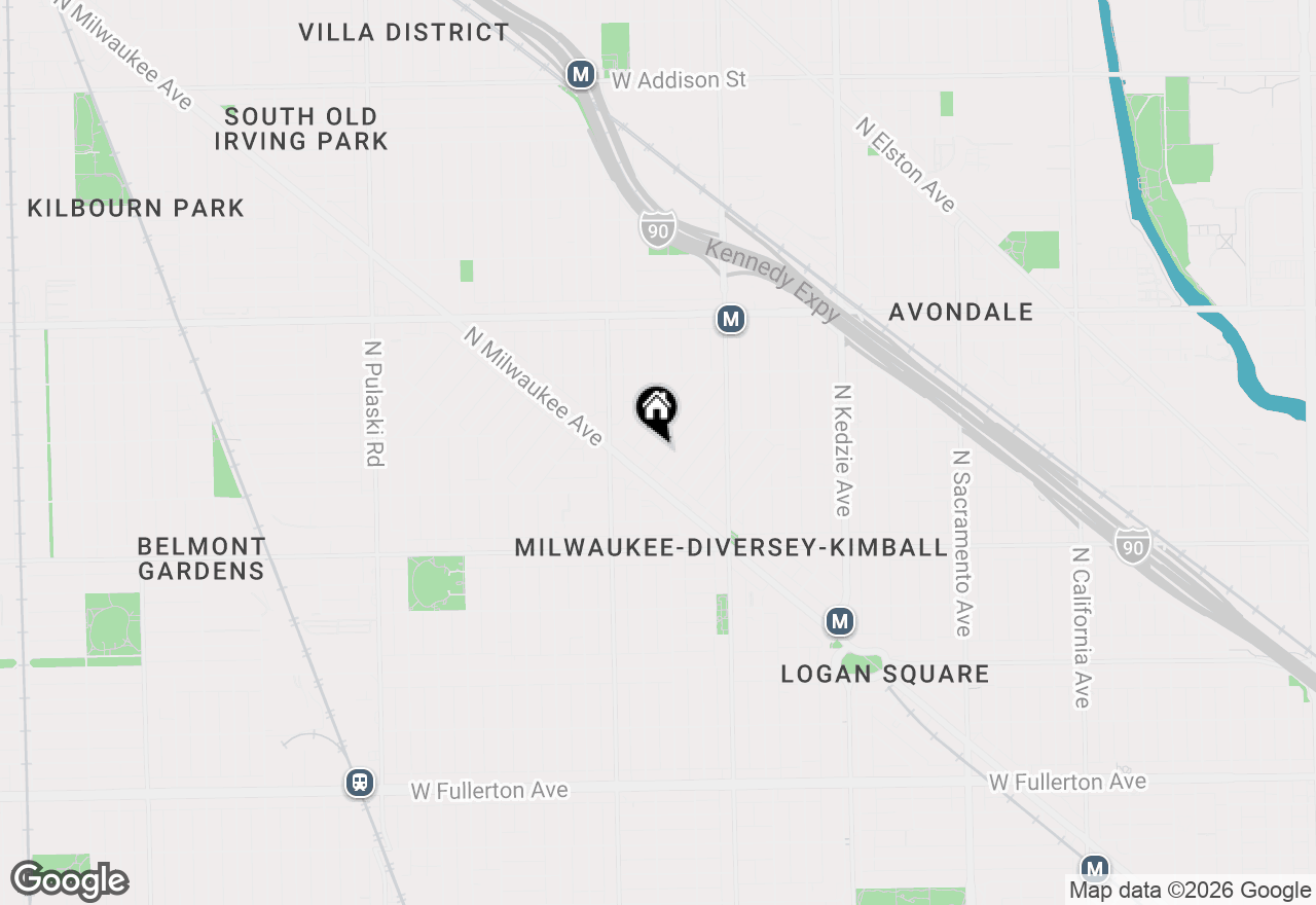 Map of 2927 N Gresham Avenue #1, Chicago, IL 60618
