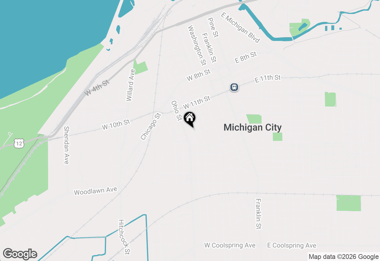 Map of 1405 Elston Street, Michigan City, IN 46360