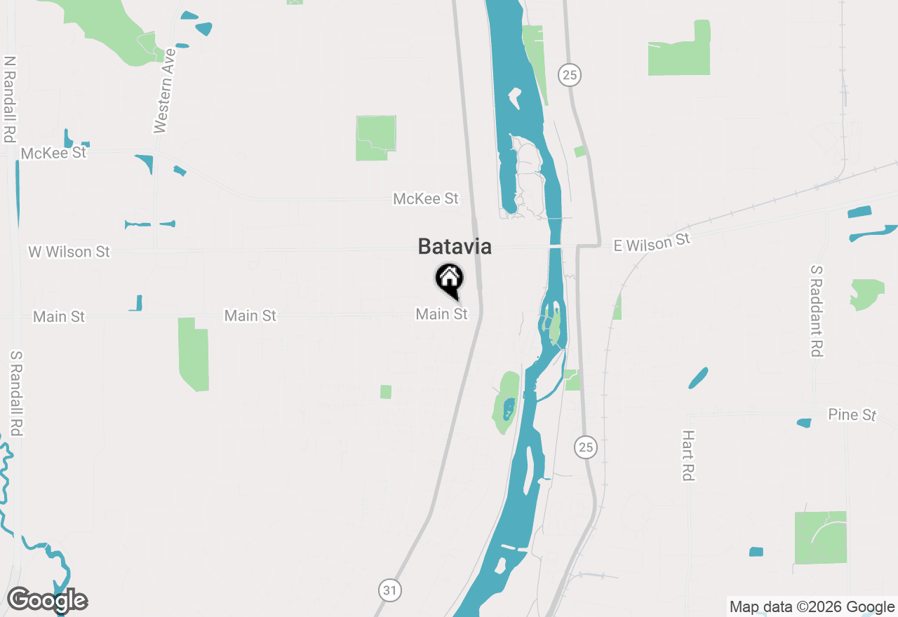 Map of 345 Main Street, Batavia, IL 60510
