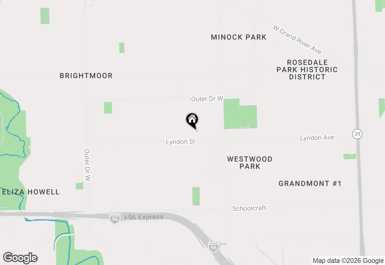 Map of 14561 Stout Street, Detroit, MI 48223
