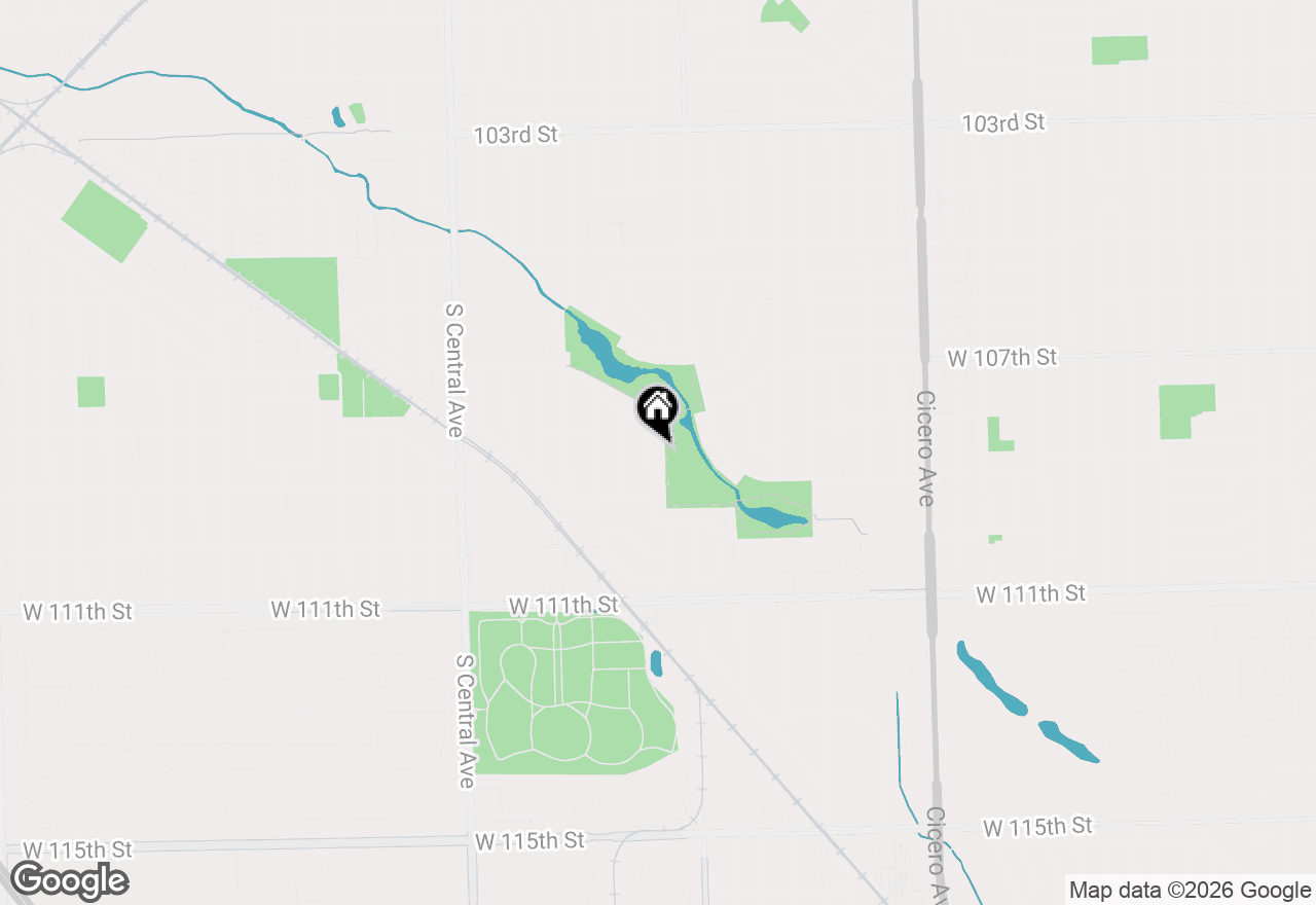 Map of 10813 Cook Avenue, Oak Lawn, IL 60453