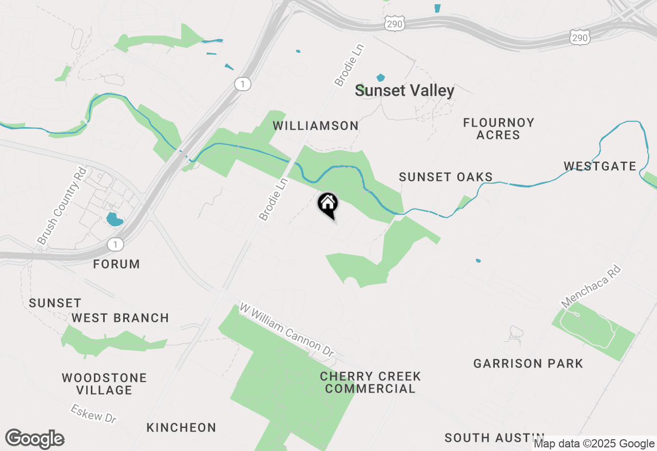 Map of 780 Oakdale Dr, Sunset Valley, TX 78745