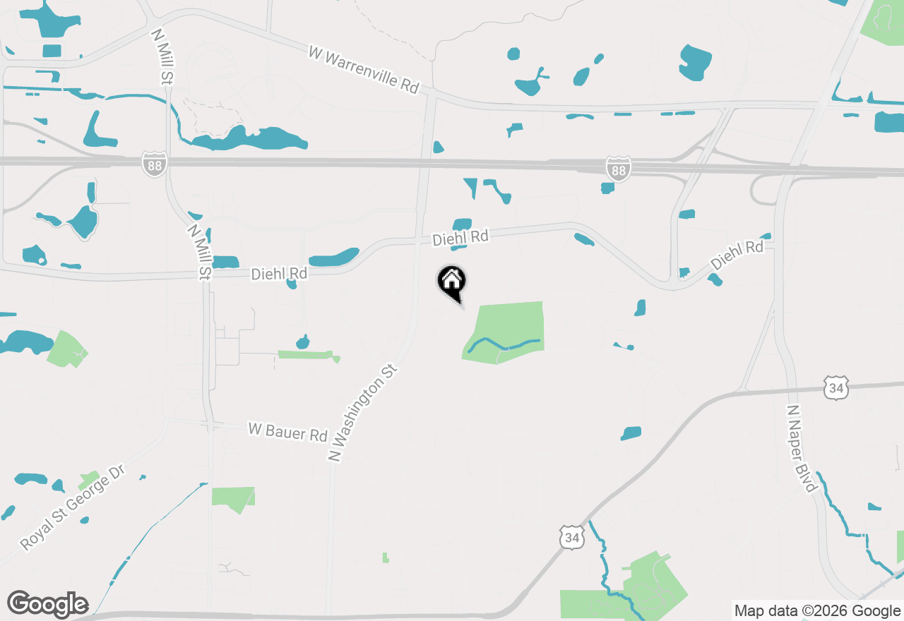 Map of 1648 Brentford Drive, Naperville, IL 60563