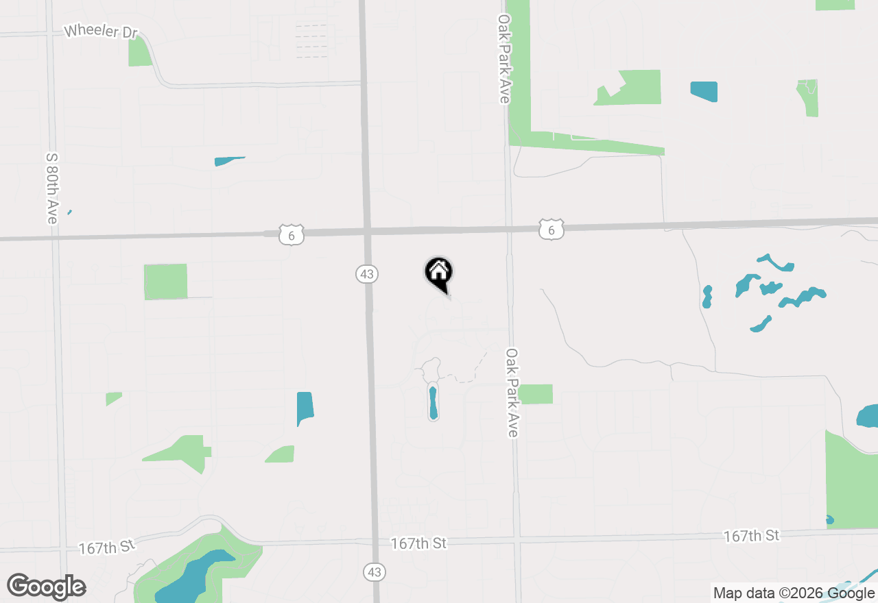 Map of 16082 Julia Courtyard, Tinley Park, IL 60477