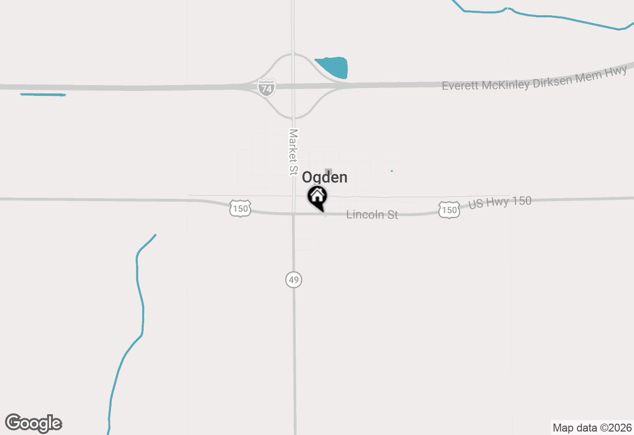 Map of 106 W Lincoln Avenue, Ogden, IL 61859