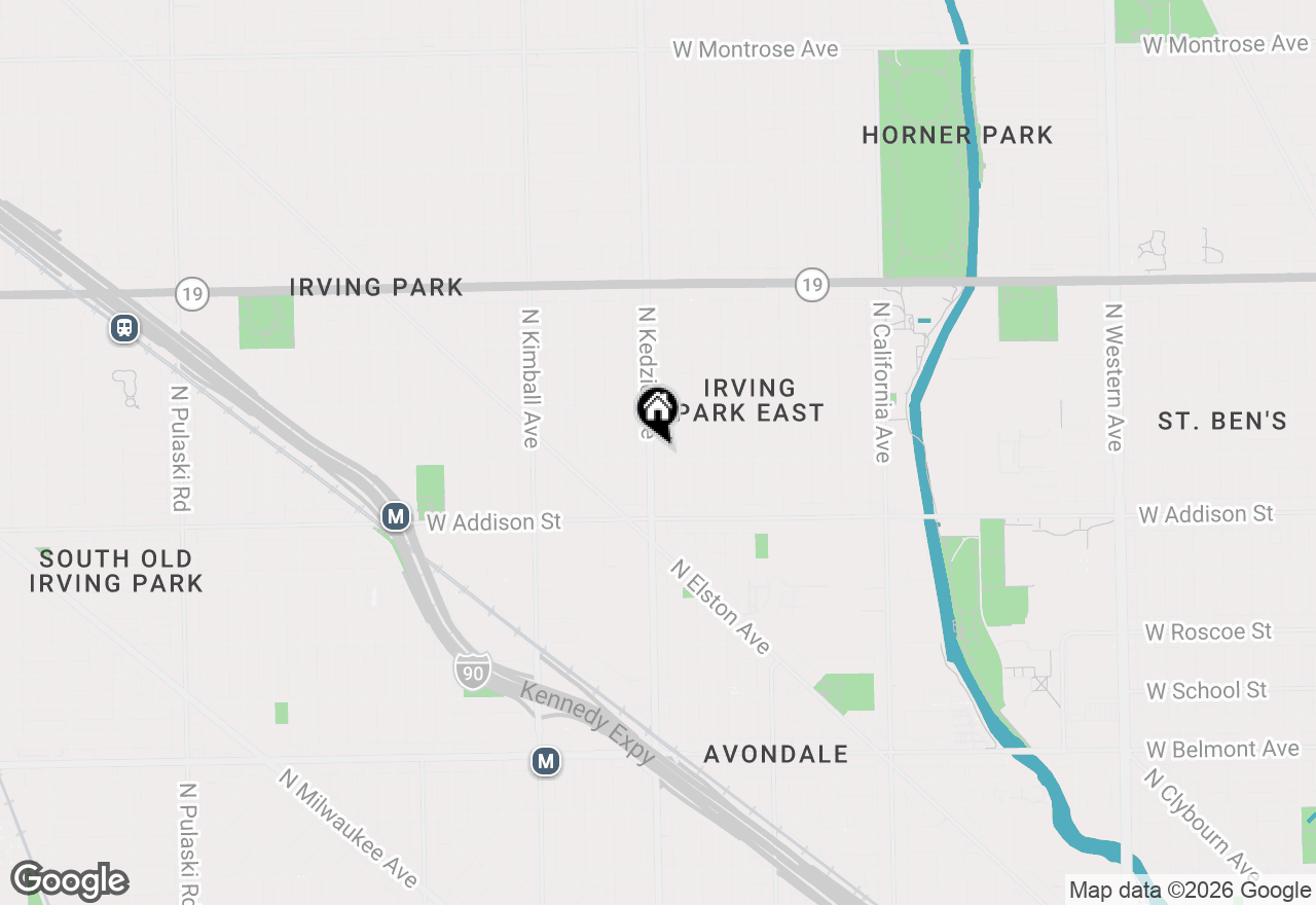 Map of 3705 N Kedzie Avenue #305, Chicago, IL 60618