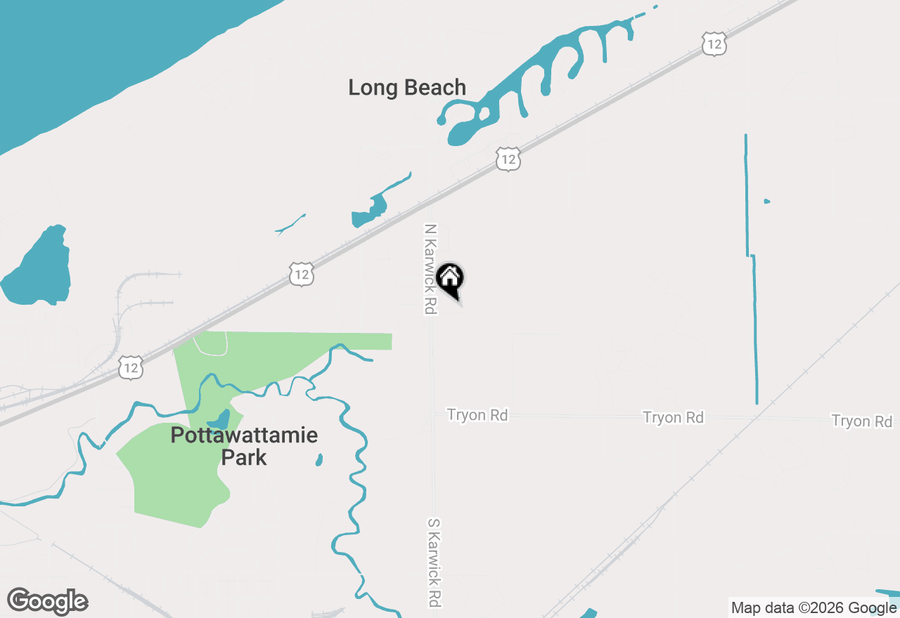Map of 922 Fern Street, Michigan City, IN 46360