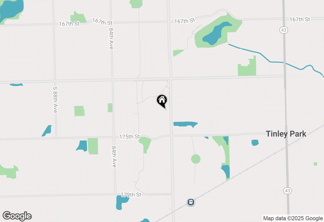 Map of 8030 Valley View Drive, Tinley Park, IL 60477