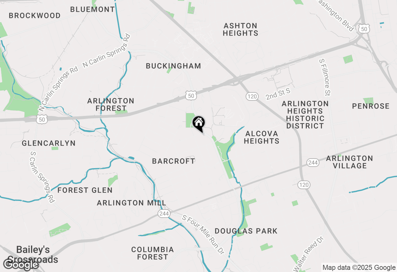 Map of 4208 4th Street S, Arlington, VA 22204