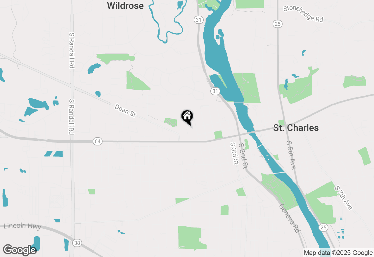 Map of 814 State Street, St. Charles, IL 60174