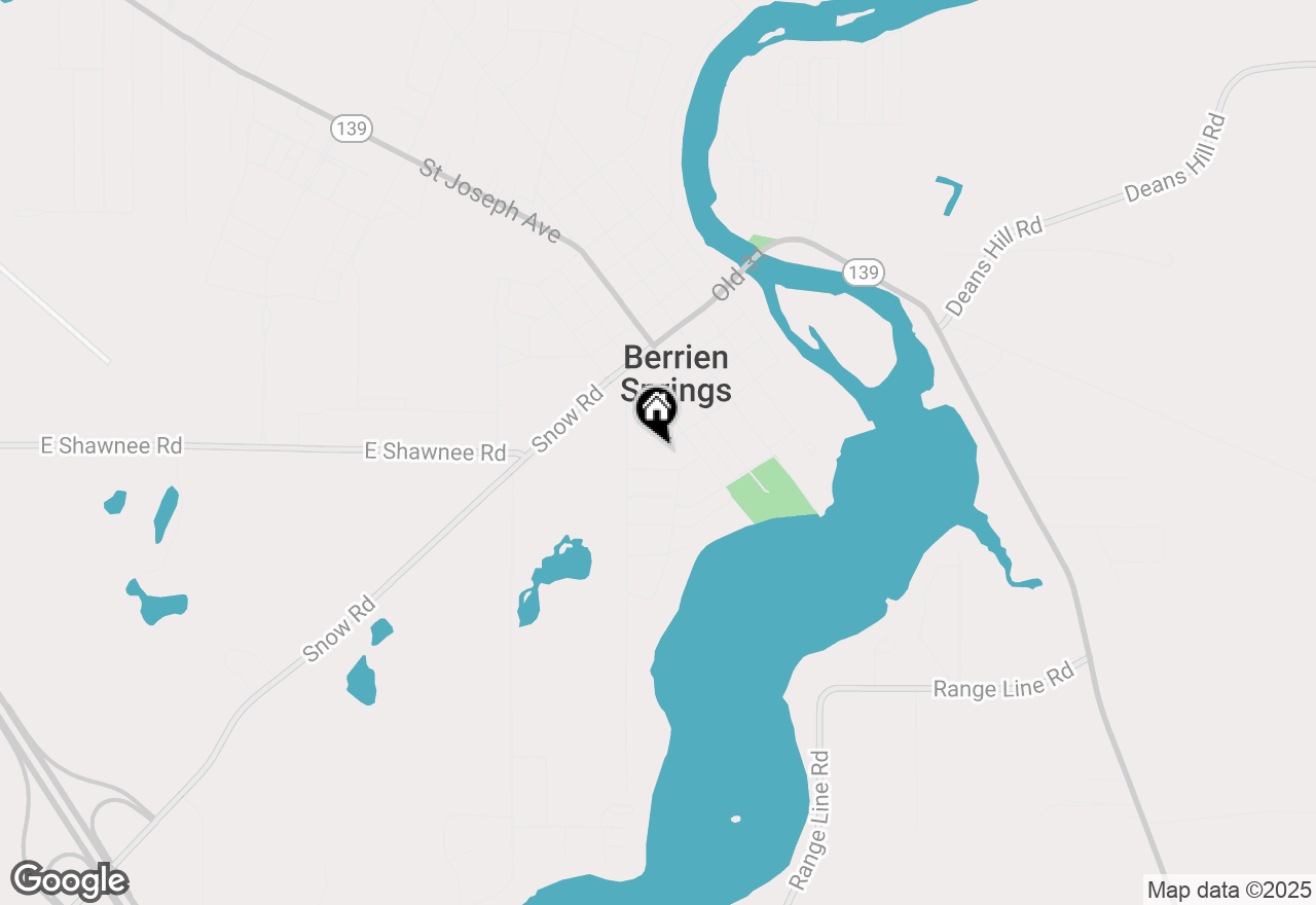 Map of 317 S Harrison Street, Berrien Springs, MI 49103