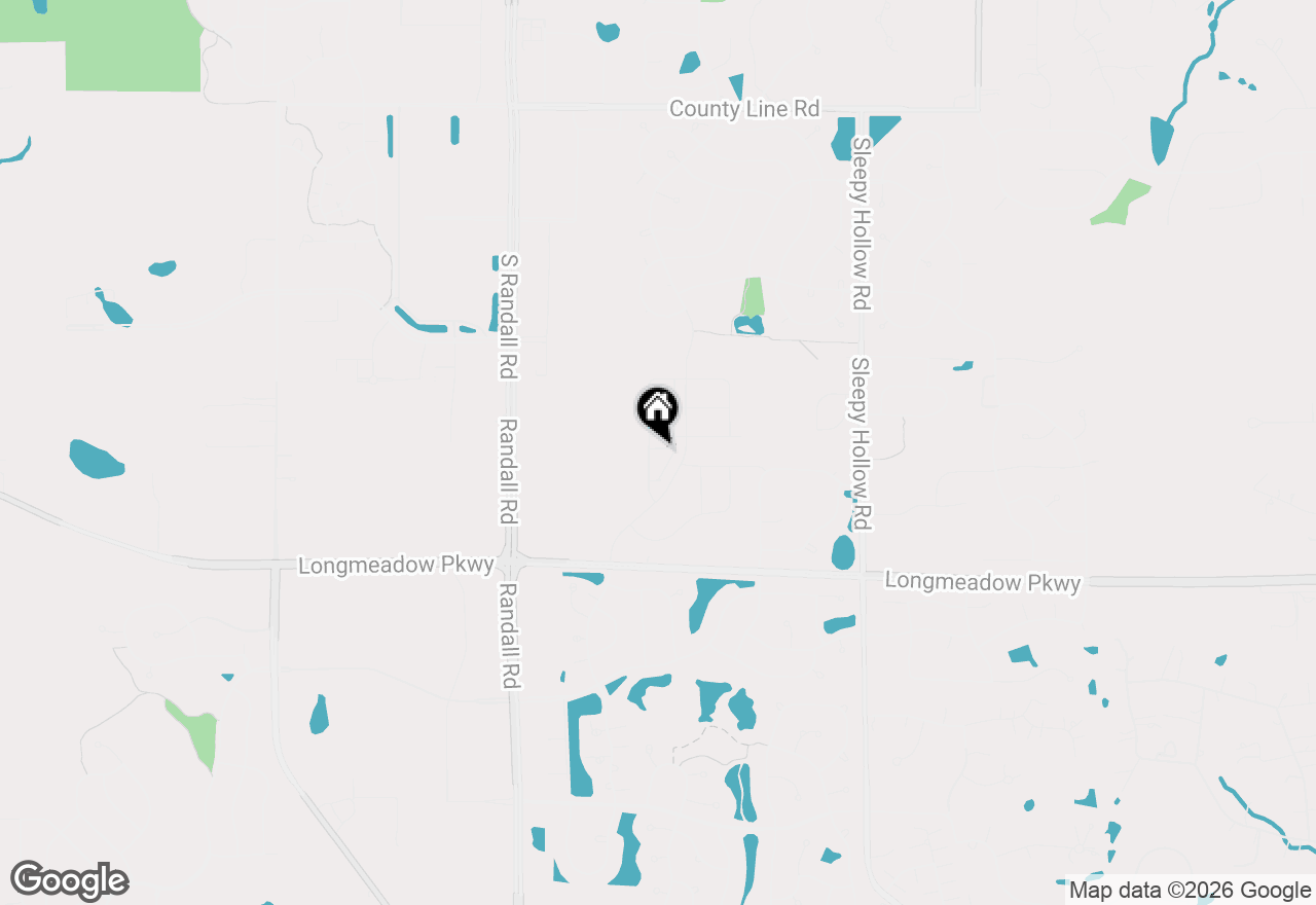 Map of 1244 Glenmont Street, Algonquin, IL 60102