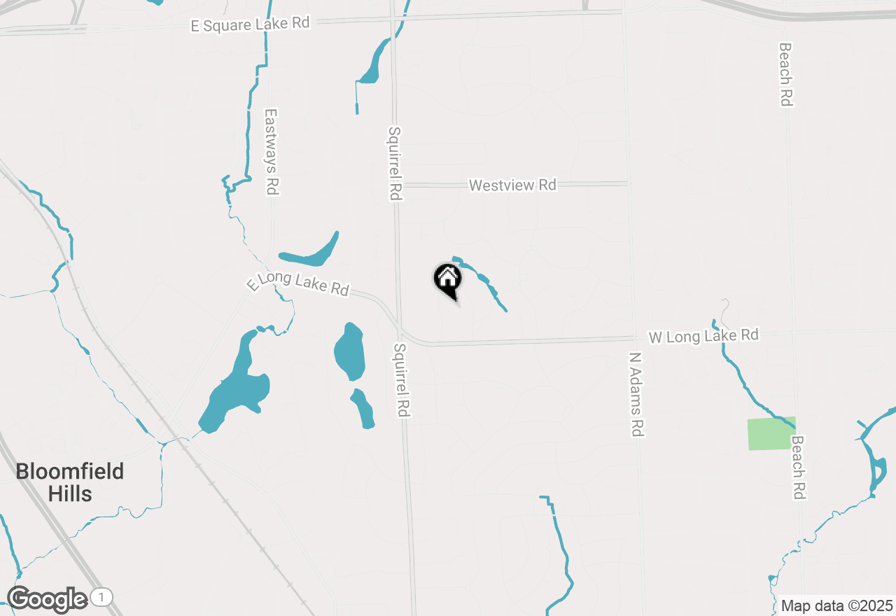 Map of 3365 Bloomcrest Drive, Bloomfield Hills, MI 48304