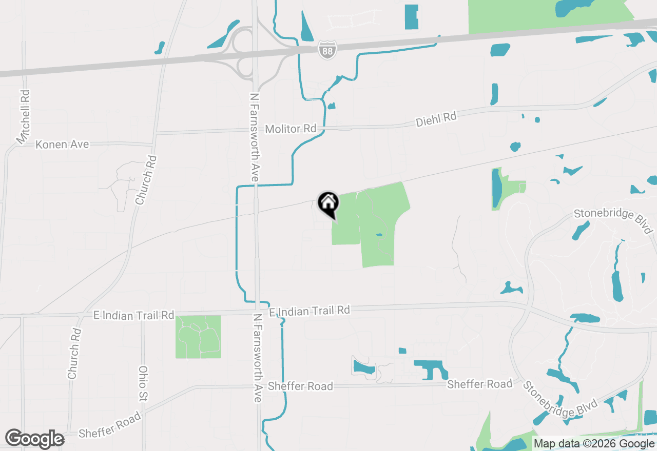 Map of 1624 Mcclure Road #1624, Aurora, IL 60505