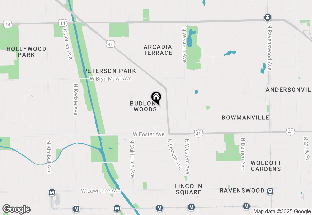 Map of 2611 W Balmoral Avenue, Chicago, IL 60625