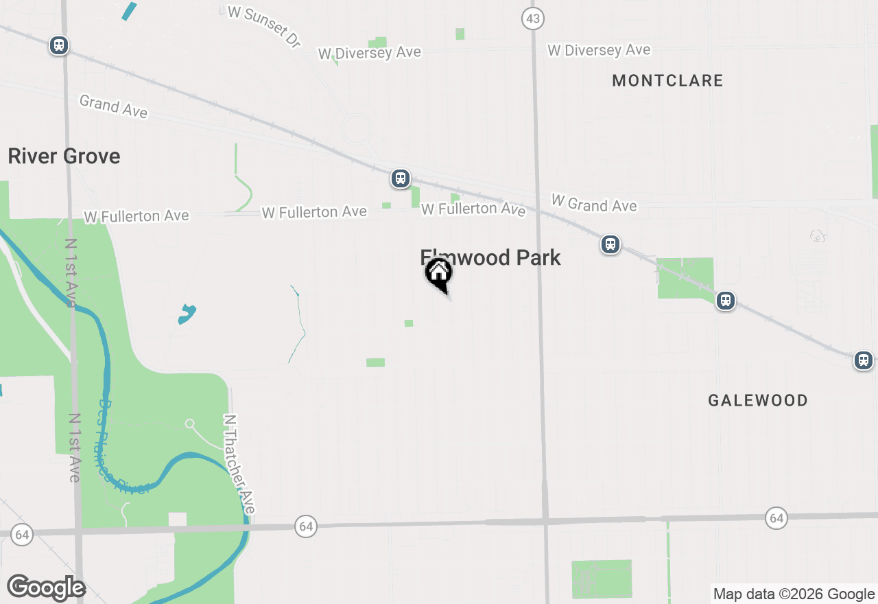 Map of 2130 N 74th Court, Elmwood Park, IL 60707