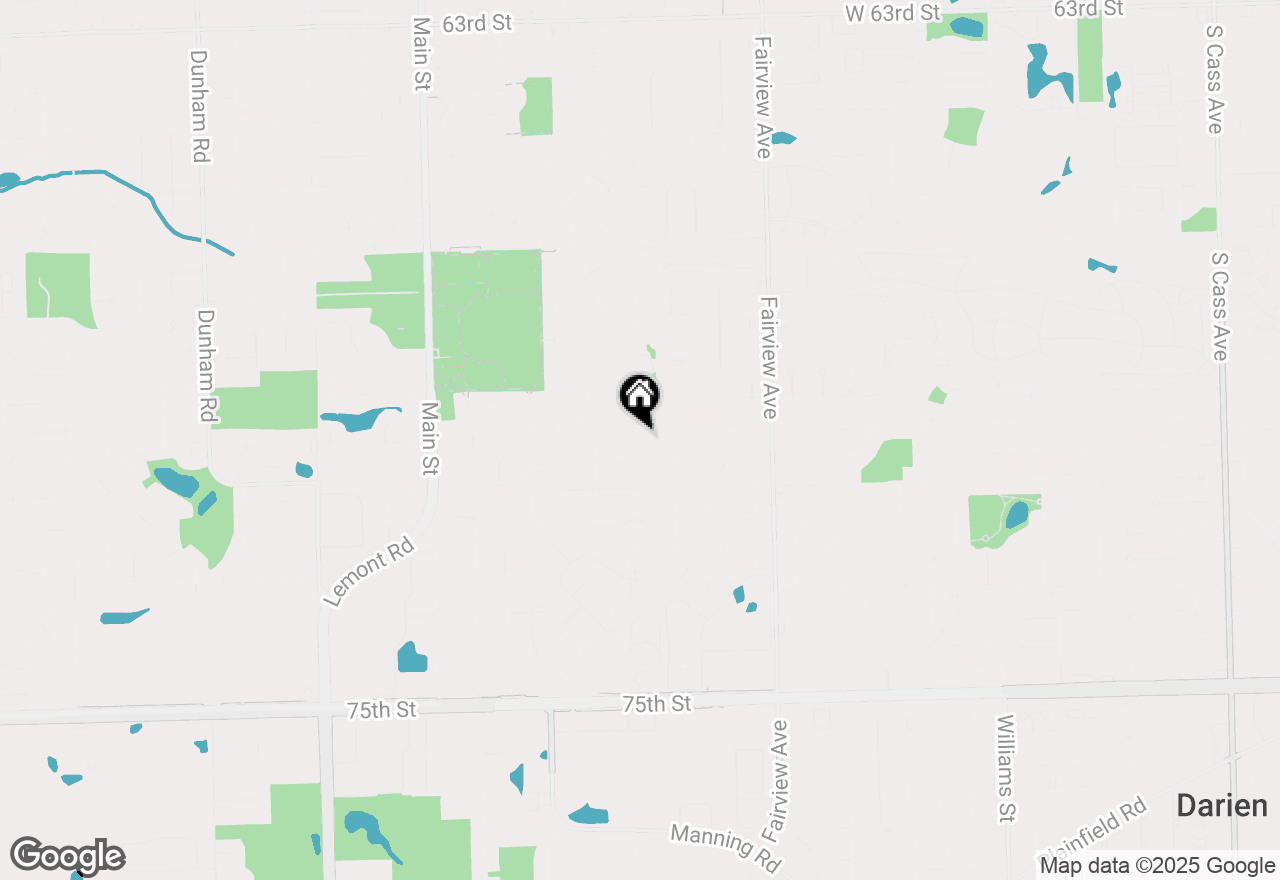 Map of 6943 Parkview Drive, Downers Grove, IL 60516