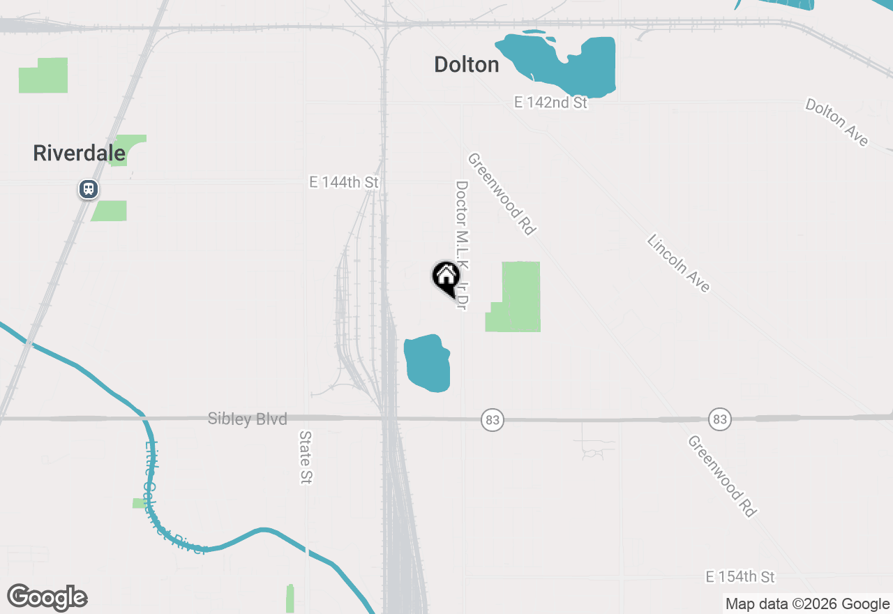 Map of 14701 Beachview Terrace, Dolton, IL 60419