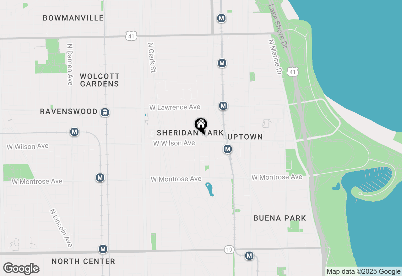 Map of 4612 N Magnolia Avenue, Chicago, IL 60640