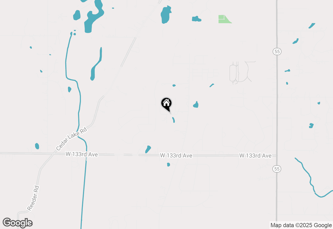 Map of 8901 W 130th Court, Cedar Lake, IN 46303