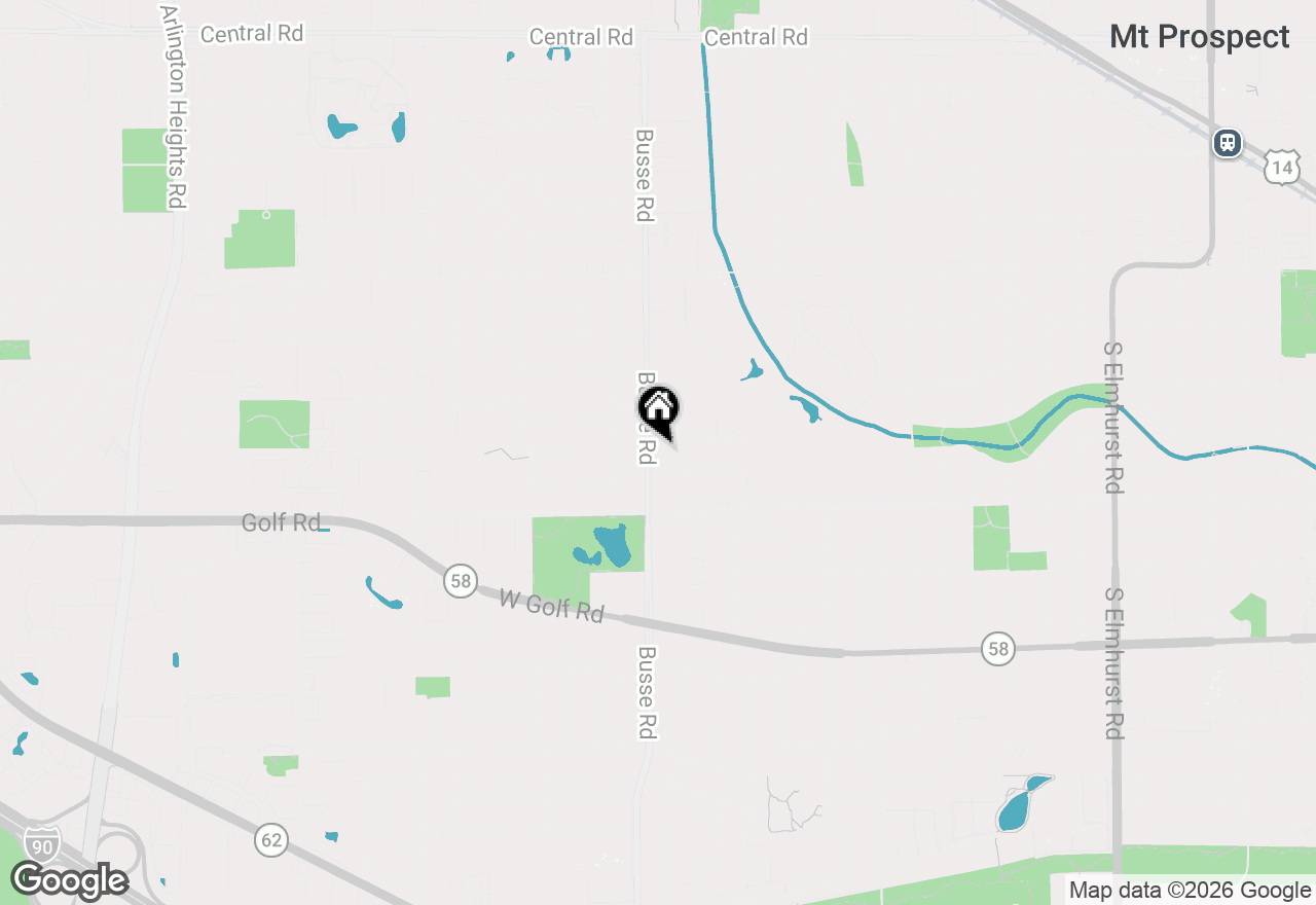 Map of 617 S Busse Road, Mount Prospect, IL 60056