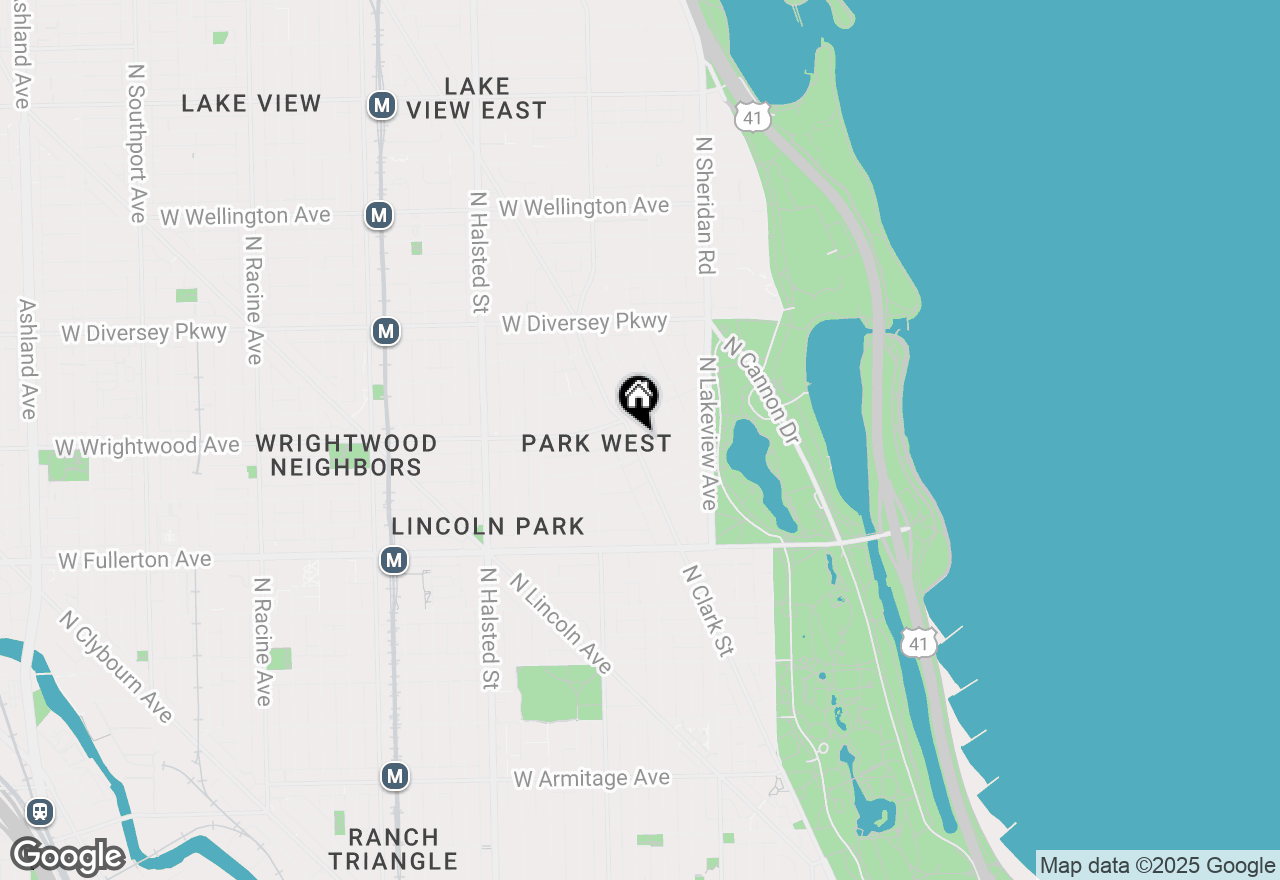 Map of 2545 N Clark Street #2, Chicago, IL 60614