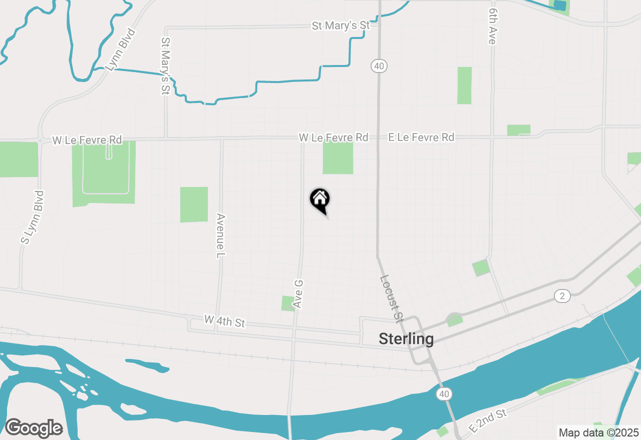 Map of 609 W 11th Street, Sterling, IL 61081