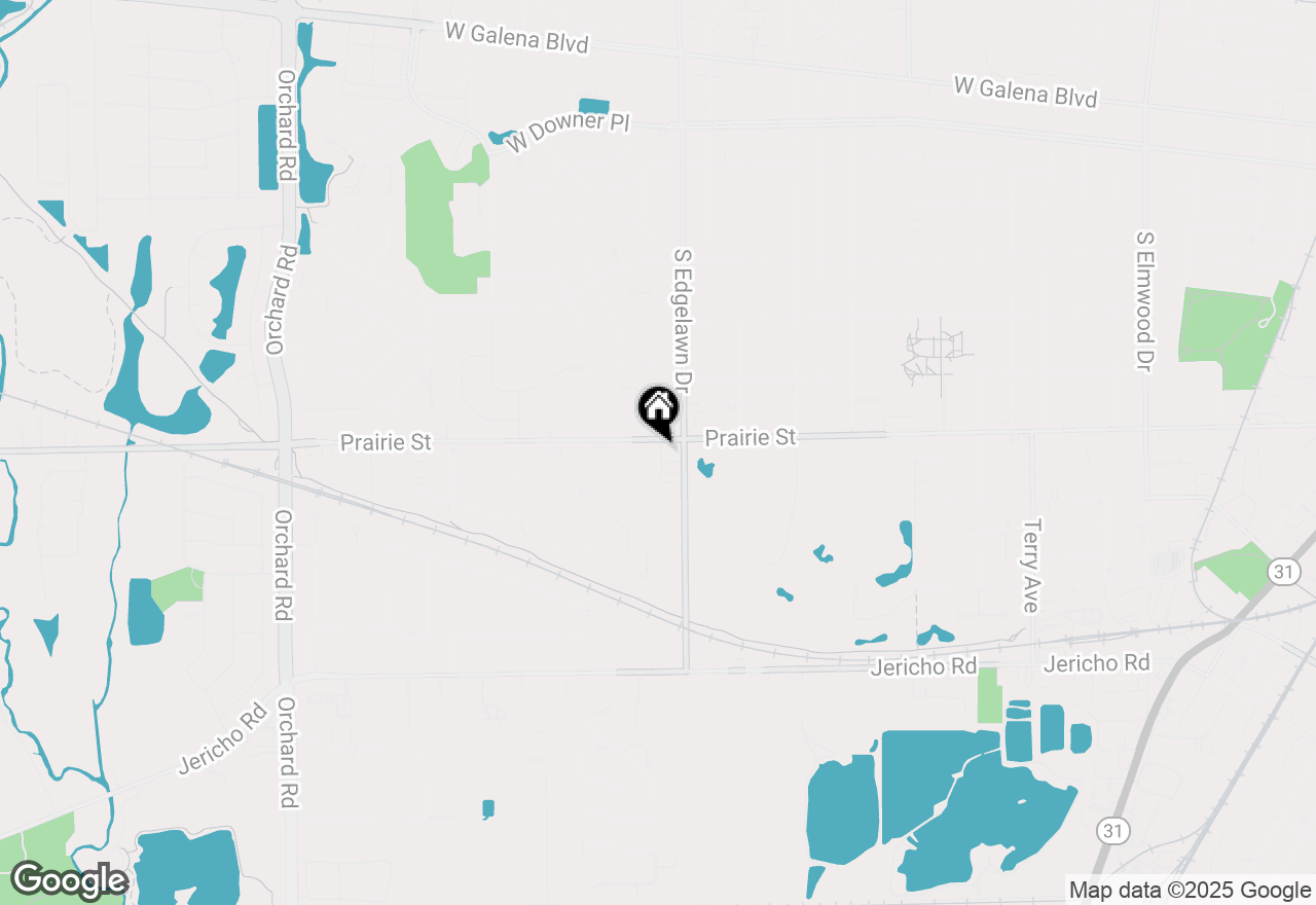 Map of 1822 Prairie Street, Aurora, IL 60506