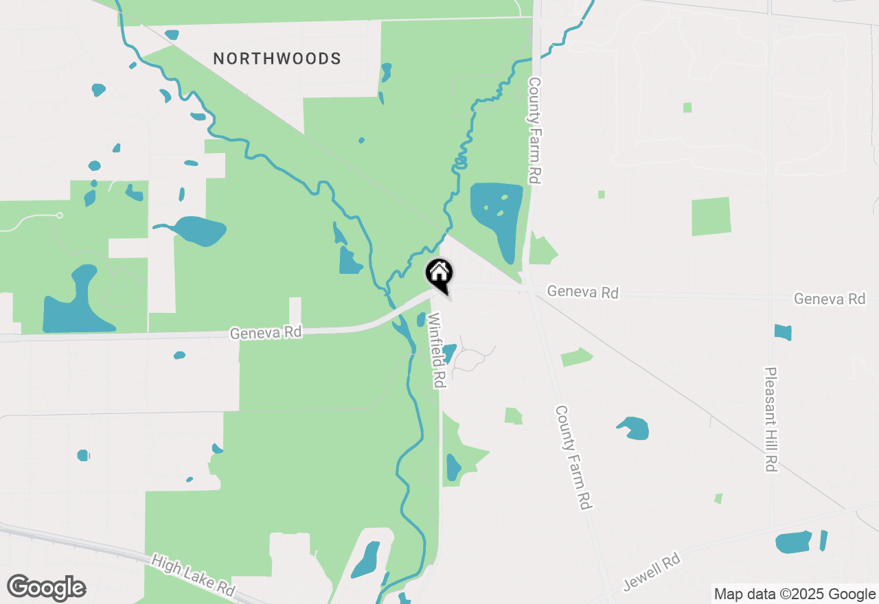 Map of 27W414 Melrose Lane, Winfield, IL 60190