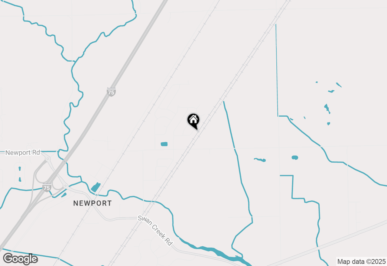 Map of 9032 Loggers Run, Newport, MI 48166