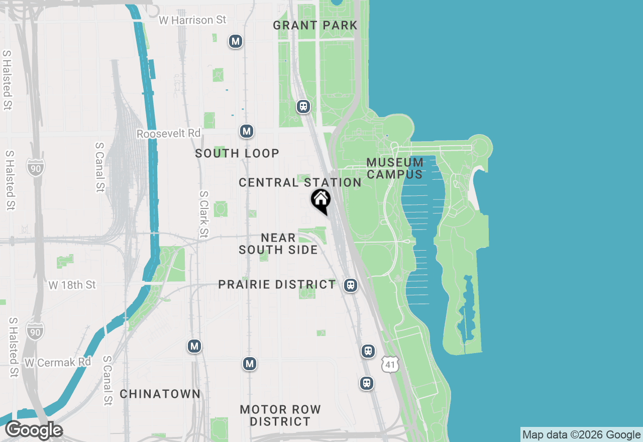 Map of 1515 S Prairie Avenue #P-140, Chicago, IL 60605