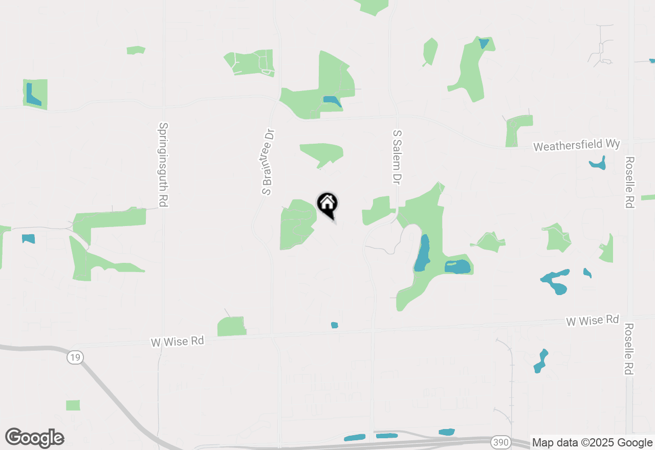 Map of 849 Pinehurst Lane, Schaumburg, IL 60193