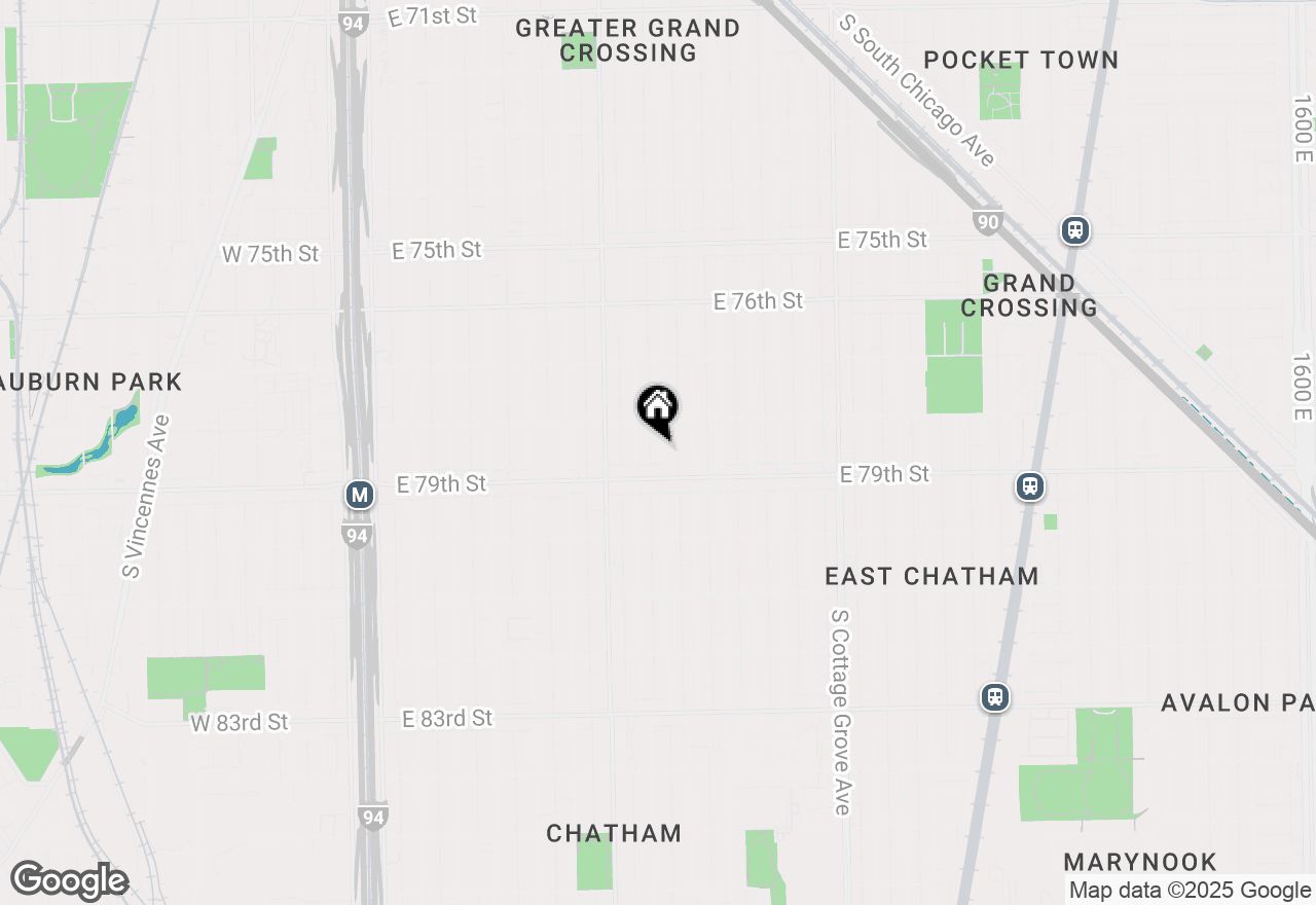 Map of 7832 S Eberhart Avenue, Chicago, IL 60619