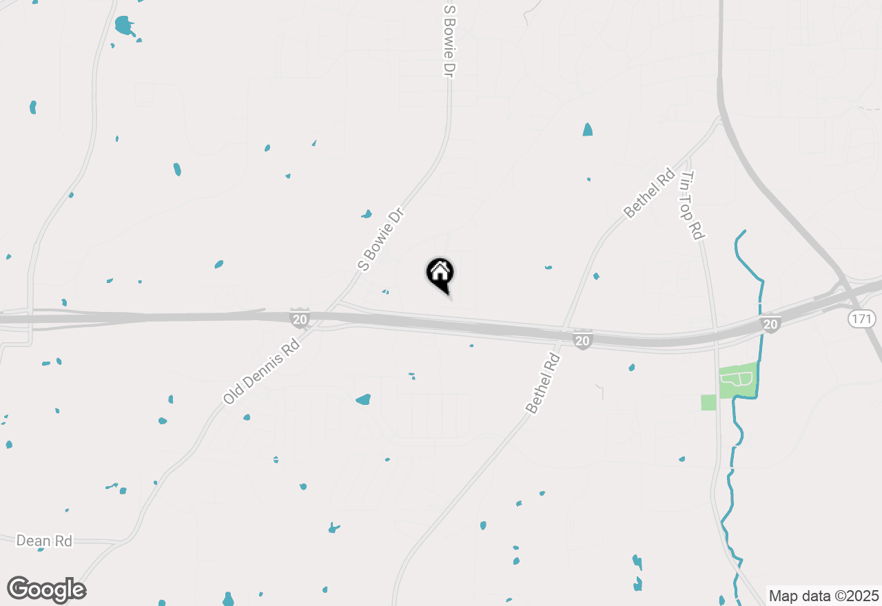 Map of 2030 Bay Laurel Drive, Weatherford, TX 76086