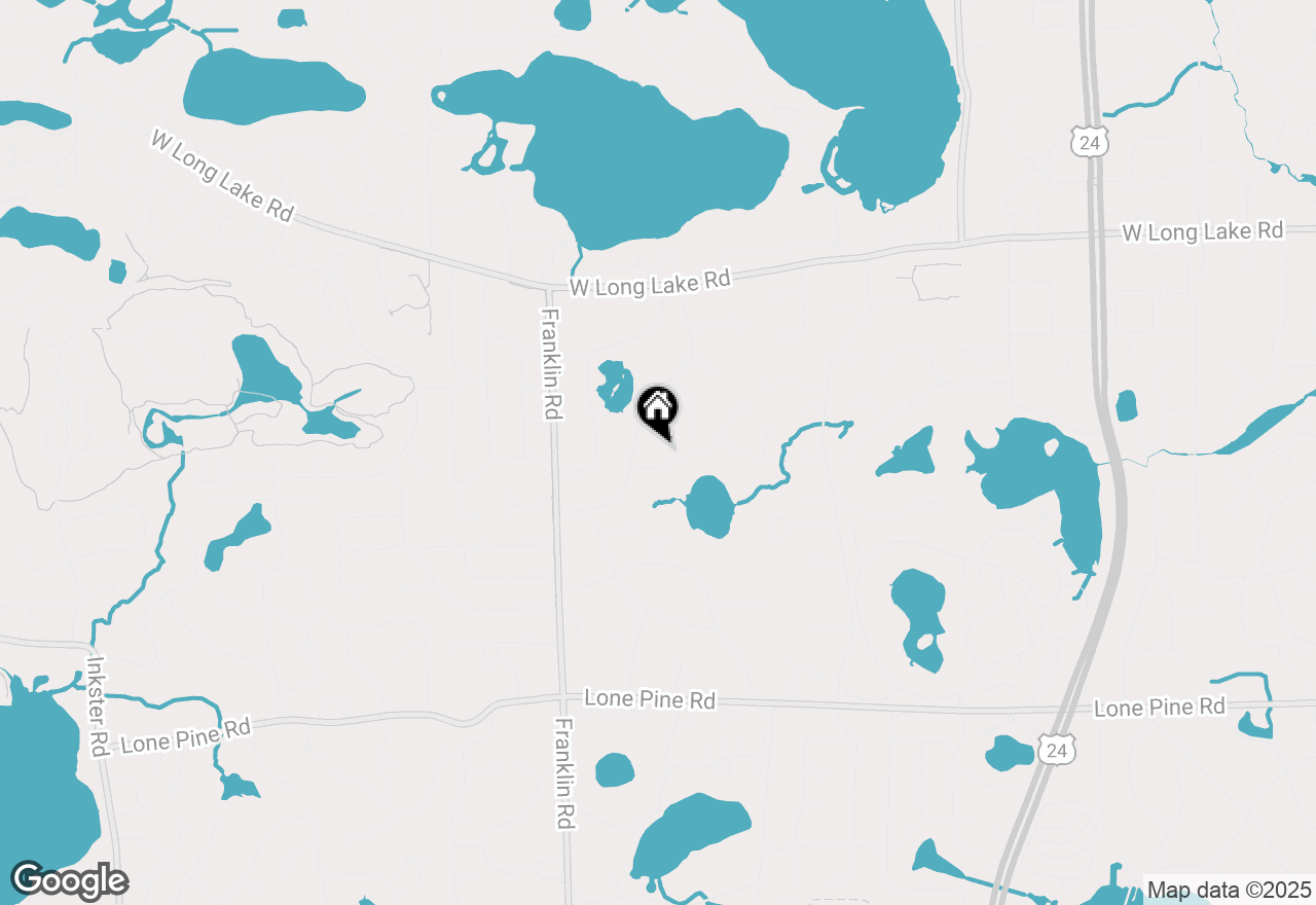 Map of 4383 Pine Tree Trail, Bloomfield Hills, MI 48302