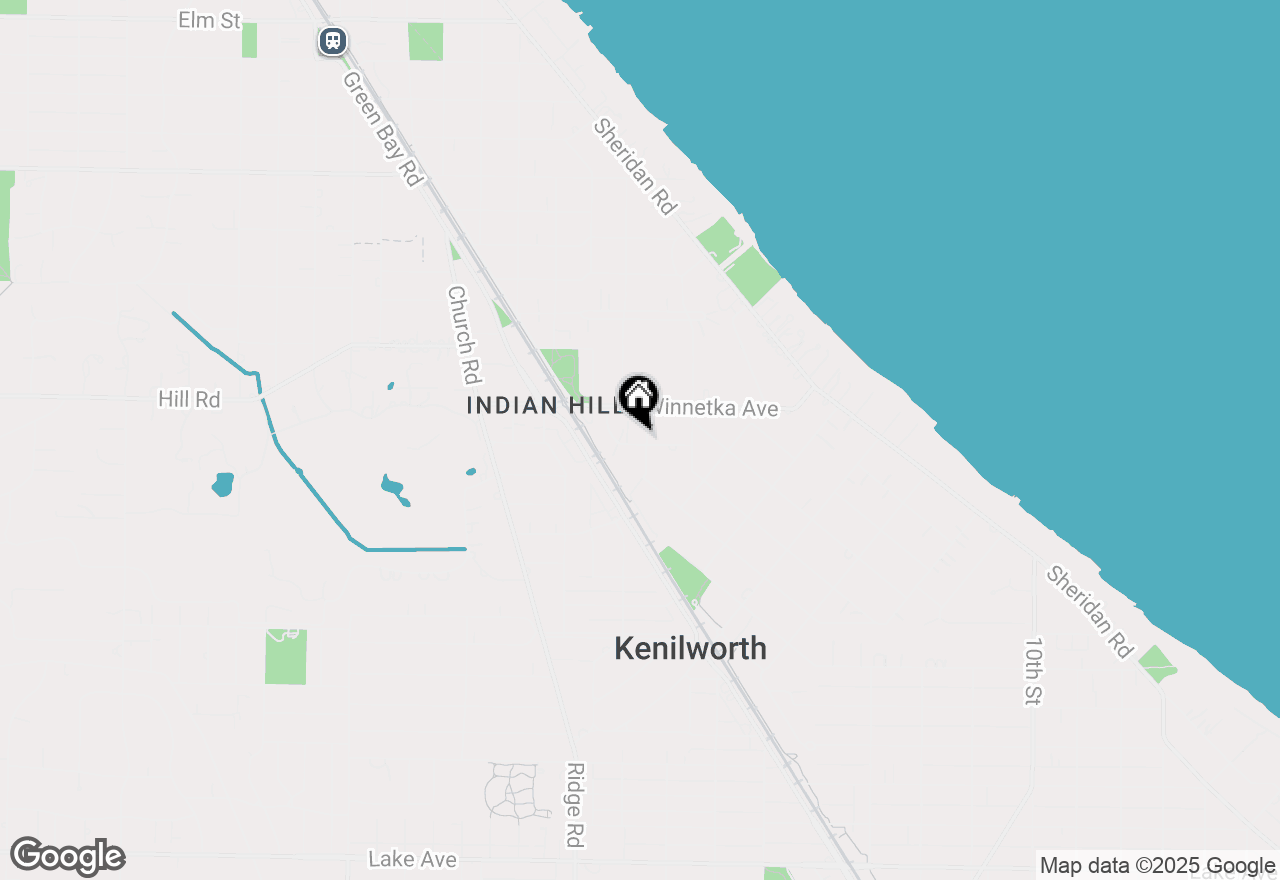 Map of 45 Warwick Road, Winnetka, IL 60093