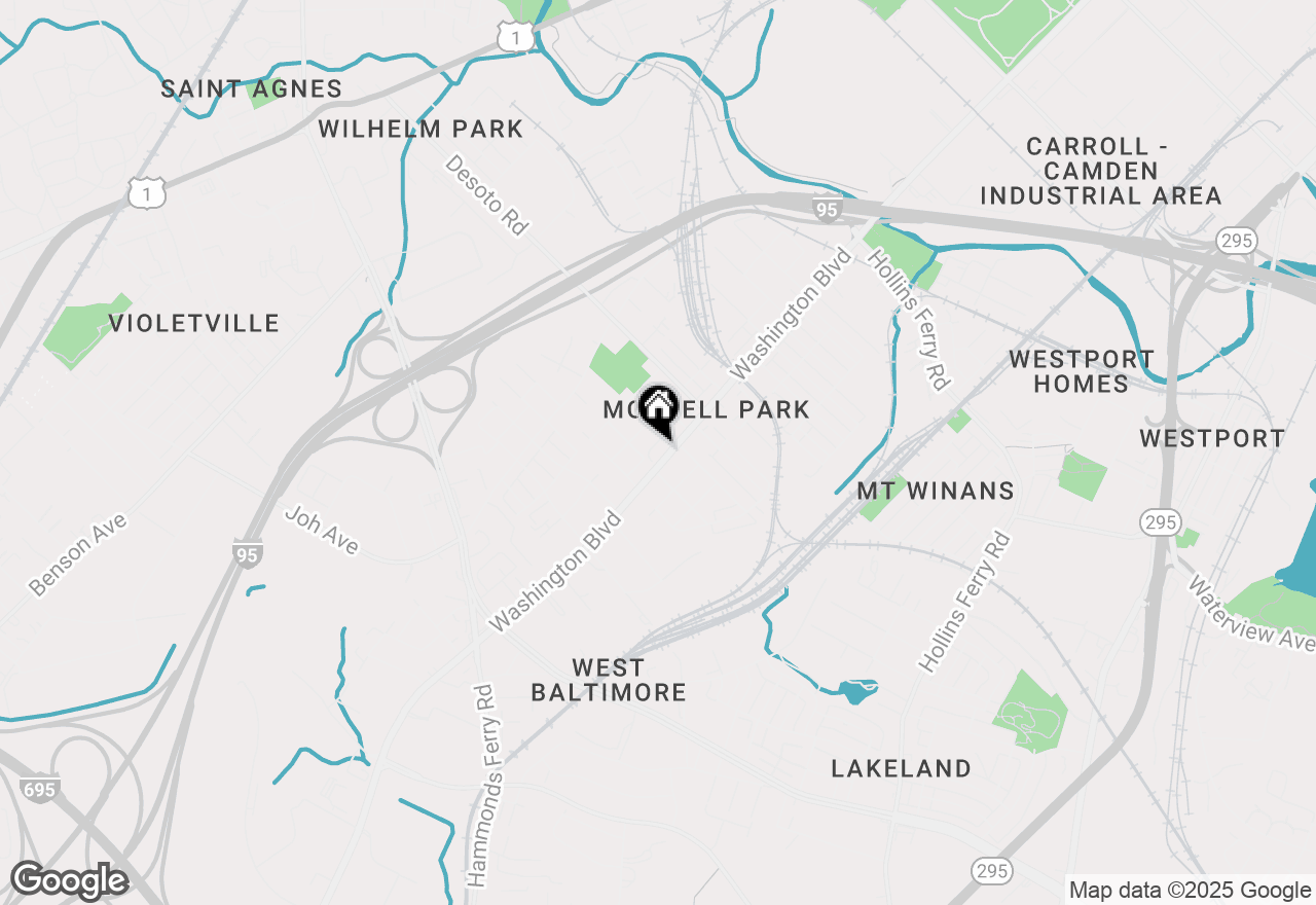 Map of 2808 Washington Boulevard #3, Baltimore, MD 21230