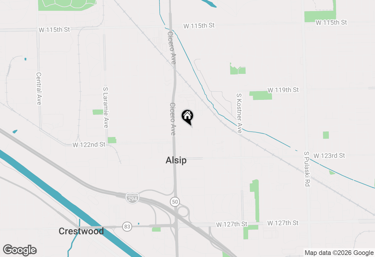 Map of 4742 W Orchard View Court, Alsip, IL 60803