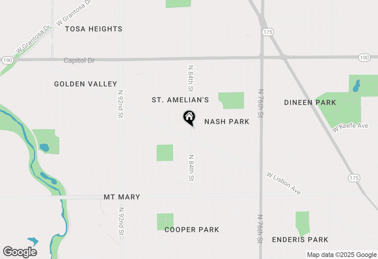 Map of 8403 W Keefe Ave, Milwaukee, WI 53222