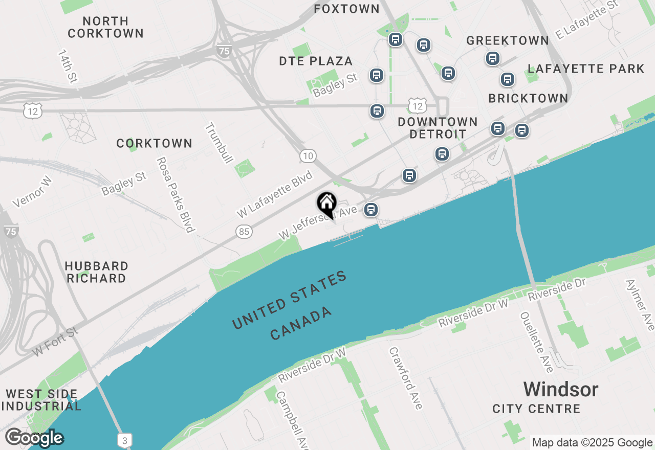 Map of 300 Riverfront Drive #300/4C, Detroit, MI 48226
