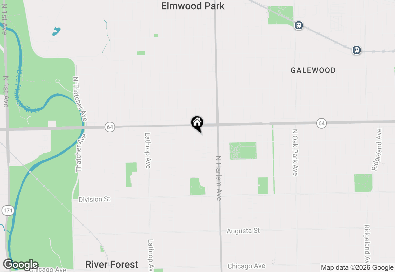 Map of 1519 Clinton Place, River Forest, IL 60305