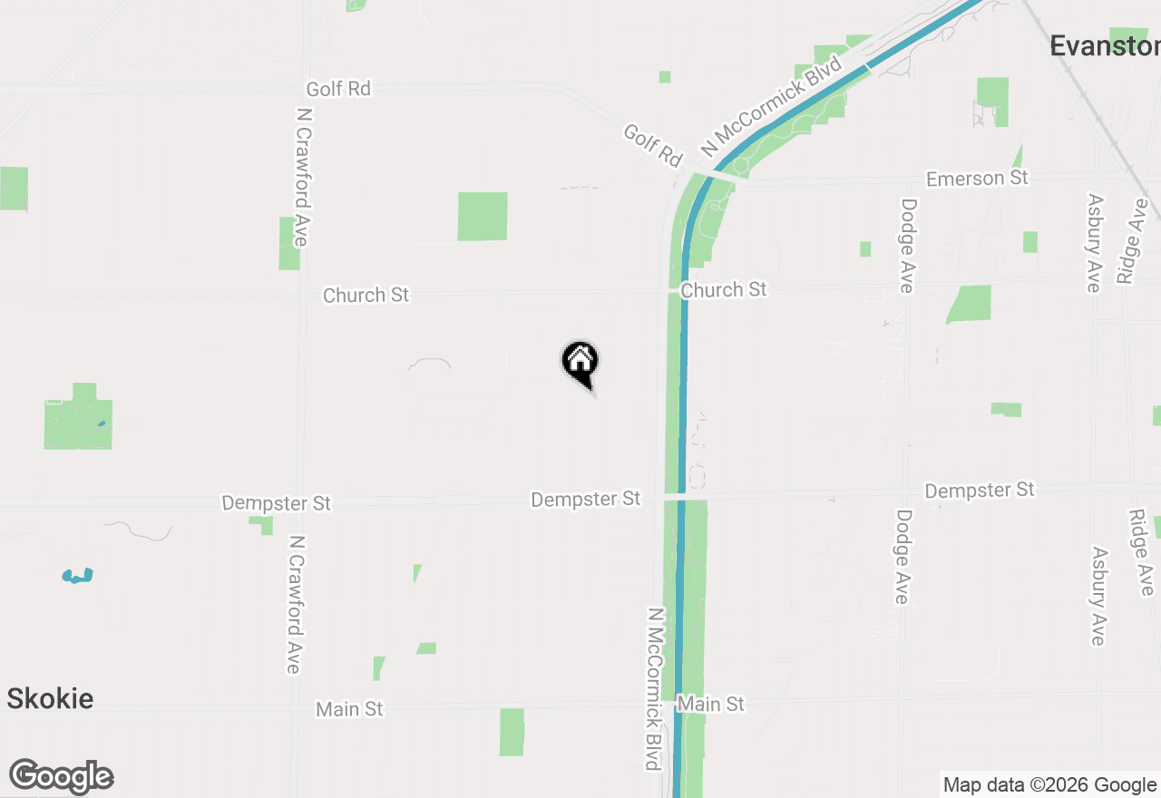 Map of 3425 Lake Street, Evanston, IL 60203
