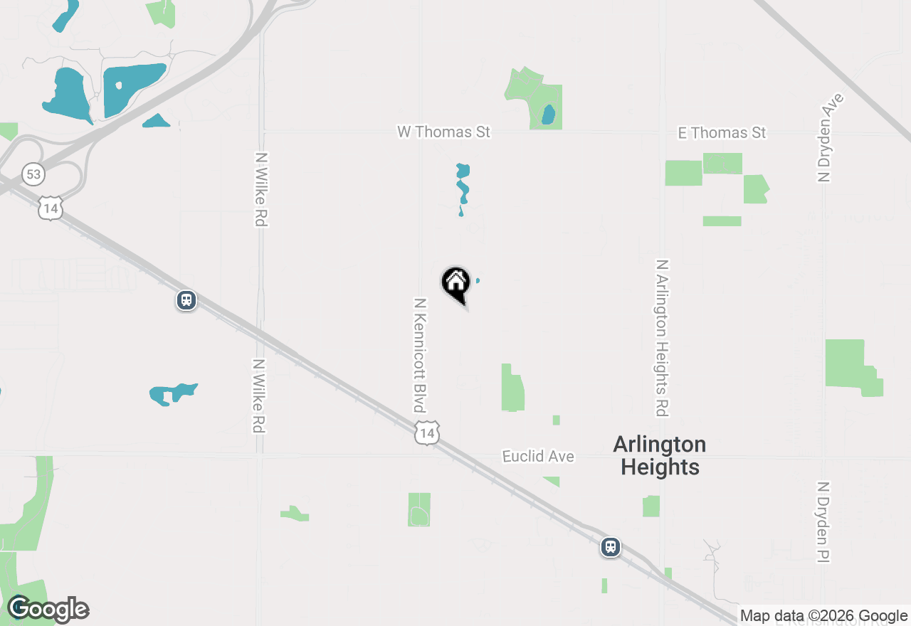 Map of 948 N Salem Avenue, Arlington Heights, IL 60004