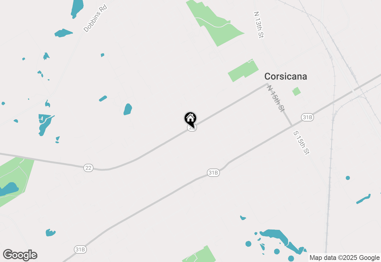 Map of 1621 W 2nd Avenue, Corsicana, TX 75110