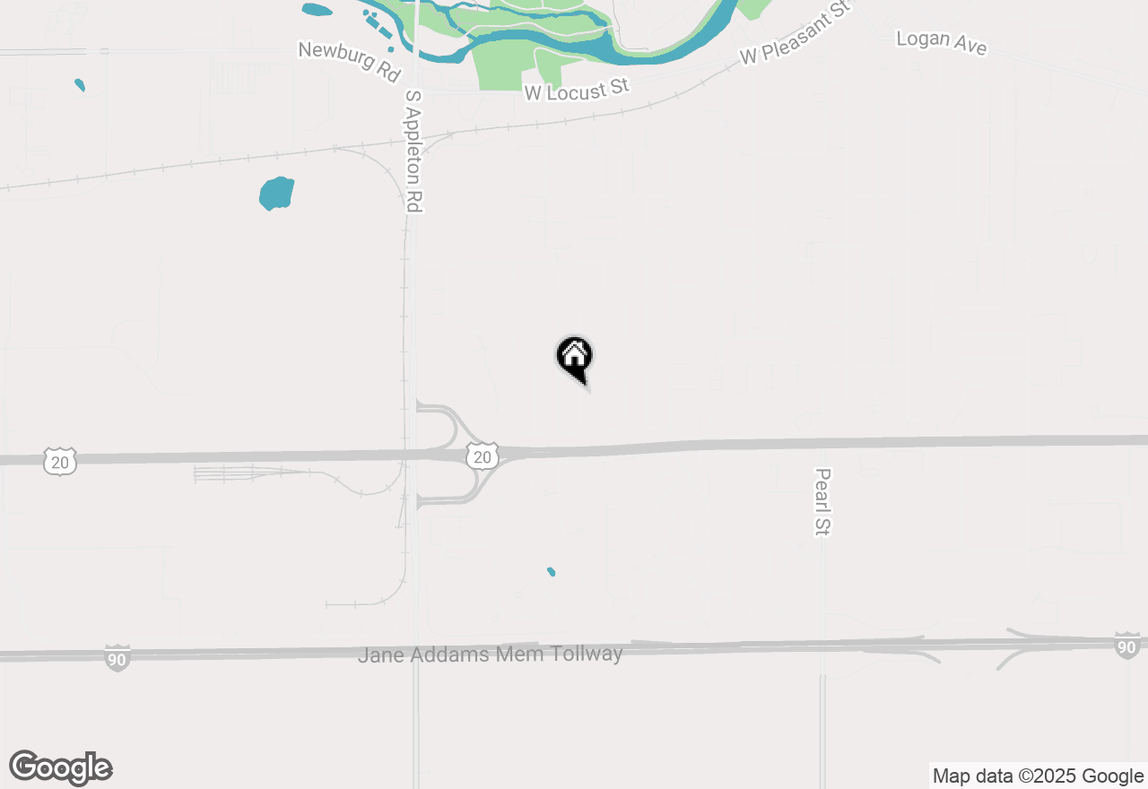 Map of 1727 11th Avenue, Belvidere, IL 61008