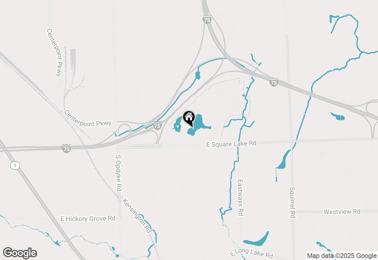 Map of 536 Newburne Pointe, Bloomfield Hills, MI 48304