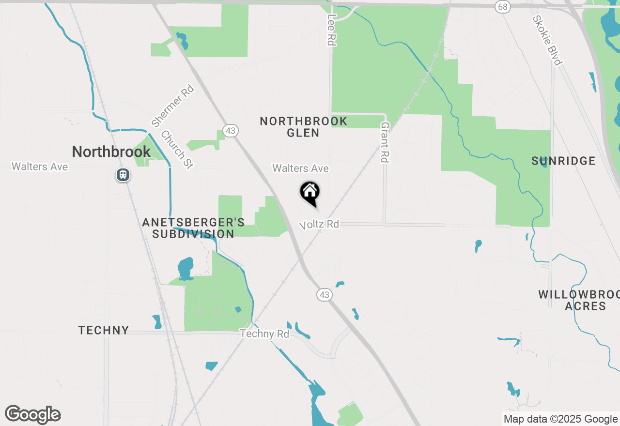 Map of 1542 Woodview Lane, Northbrook, IL 60062